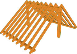 3D-DachTools Holzliste für Zimmererarbeiten 